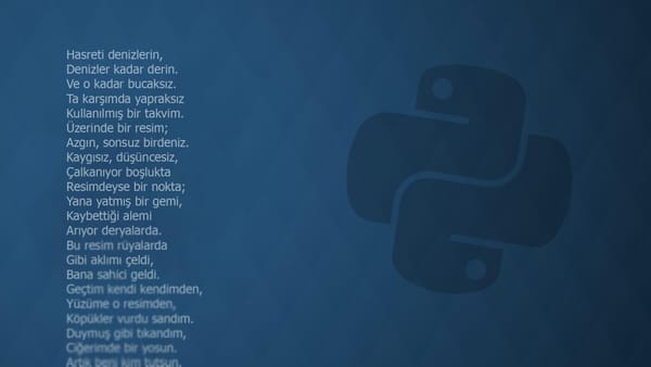 Python Dosya Açma, Okuma, Yazma ve Düzenleme İşlemleri